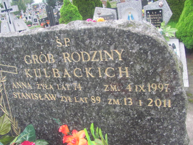 Anna Kulbacka Kalinowo - Grobonet - Wyszukiwarka osób pochowanych