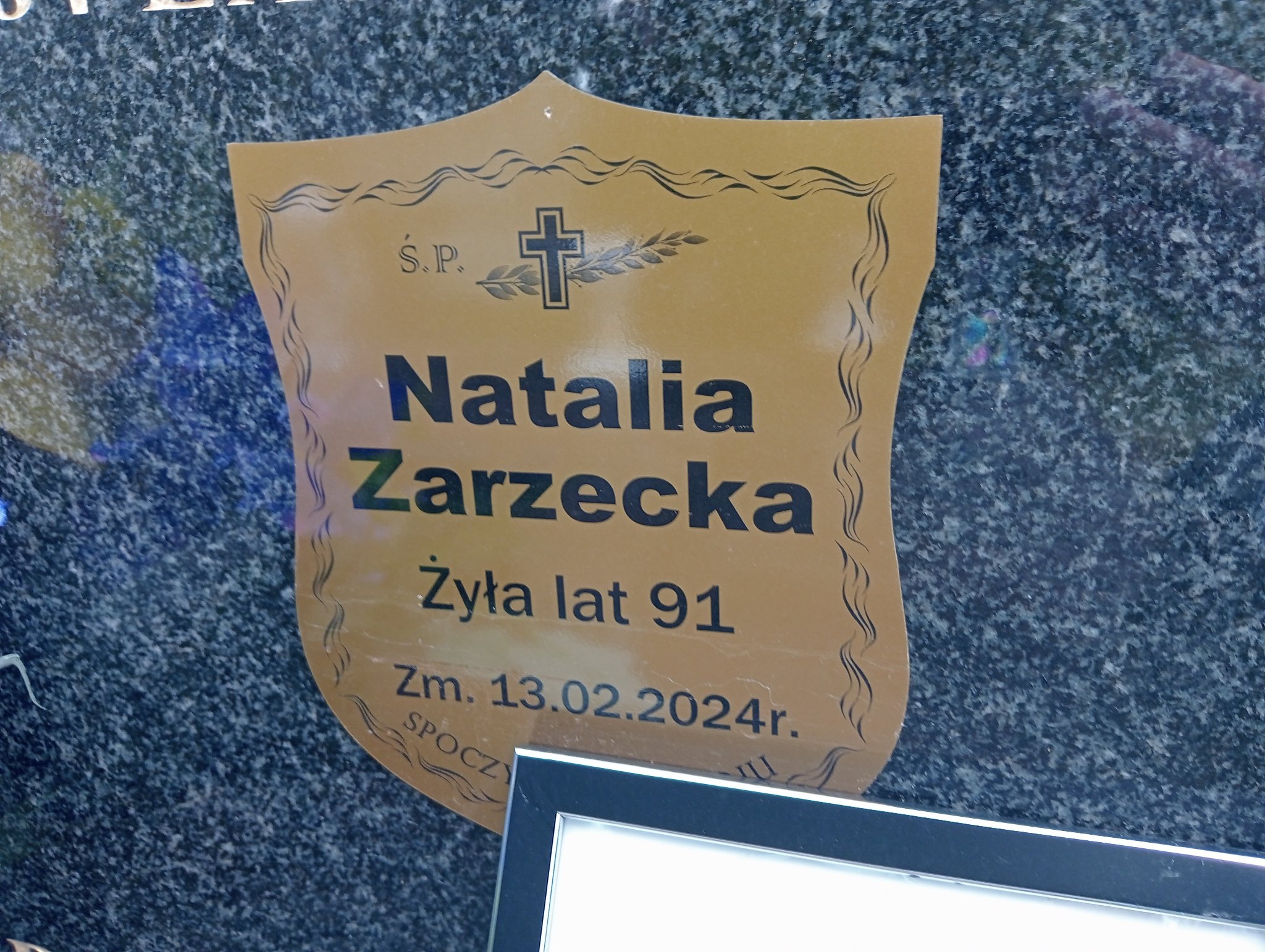 Natalia Zarzecka 1933 Kalinowo - Grobonet - Wyszukiwarka osób pochowanych